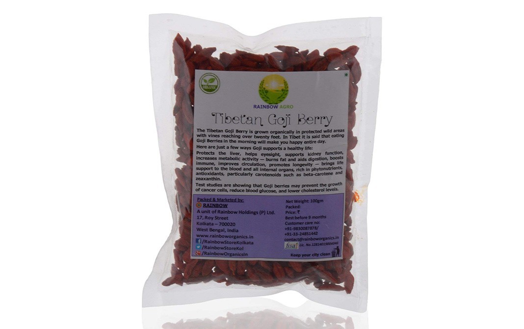 Rainbowagro Tibetan Goji Berry    Pack  100 grams